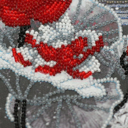 DIY Bead Embroidery Kit "Yugen" 9.8"x13.8" / 25.0x35.0 cm