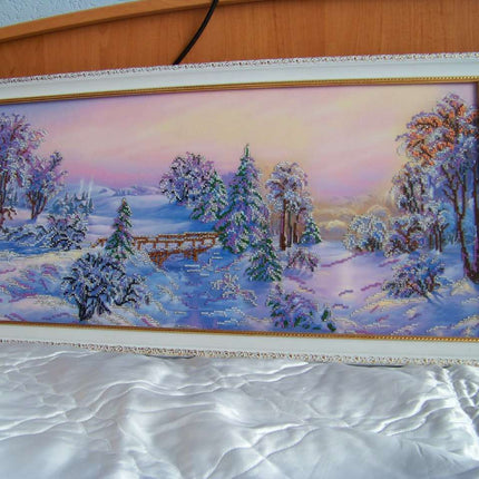 DIY Bead Embroidery Kit "Bewitched forest" 26.2"x11.8" / 66.5x30.0 cm