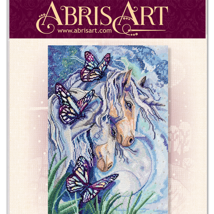 DIY Cross Stitch Kit "Unicorns" 9.8"x13.8"