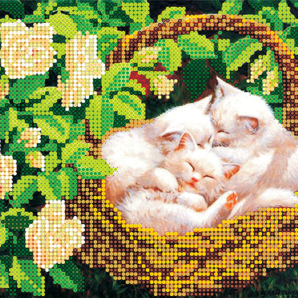 Canvas for bead embroidery "Siesta" 7.9"x6.3" / 20.0x16.0 cm