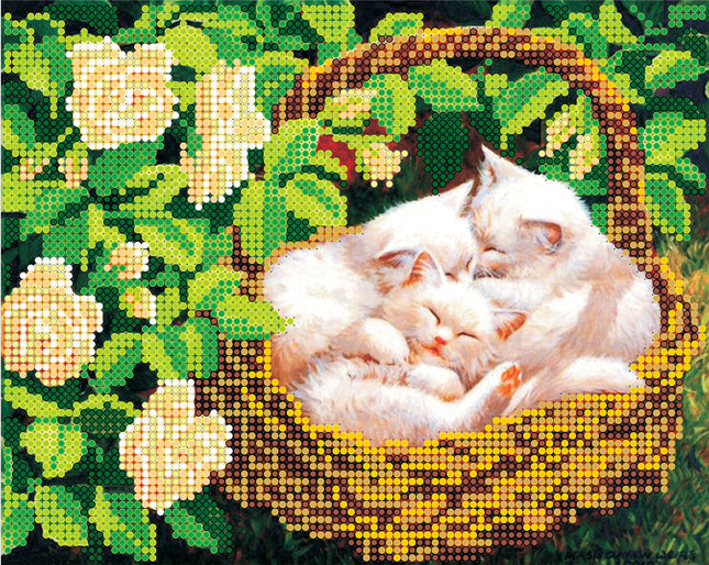 Canvas for bead embroidery "Siesta" 7.9"x6.3" / 20.0x16.0 cm