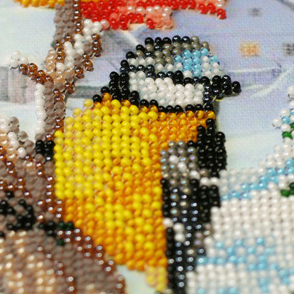 DIY Bead Embroidery Kit "Feathered guests"