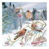 Canvas for bead embroidery "Waxbirds" 11.8"x11.8" / 30.0x30.0 cm