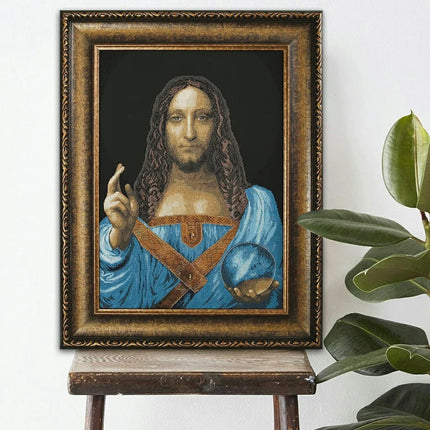 DIY Counted Cross Stitch Kit "Salvator Mundi"