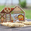 DIY Cross stitch kit on wood "Bakery" 4.9x3.1 in / 12.5x8.0 cm