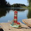 DIY Cross stitch kit on wood "Lighthouse" 3.9x5.7 in / 10.0x14.5 cm