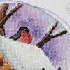 DIY Cross Stitch Kit "Bullfinches" 8.1x6.1 in / 20.5x15.5 cm