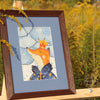 DIY Cross Stitch Kit "Fox King" 8.5x5.5 in / 21.5x14.0 cm