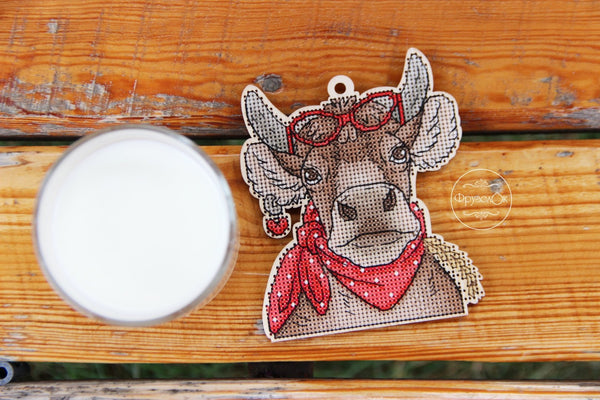 DIY Cross stitch kit on wood 