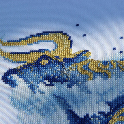 DIY Cross Stitch Kit "Bull" 10.4x7.1 in / 26.5x18.0 cm
