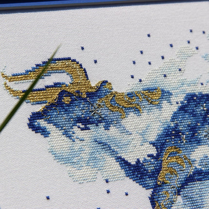 DIY Cross Stitch Kit "Bull" 10.4x7.1 in / 26.5x18.0 cm