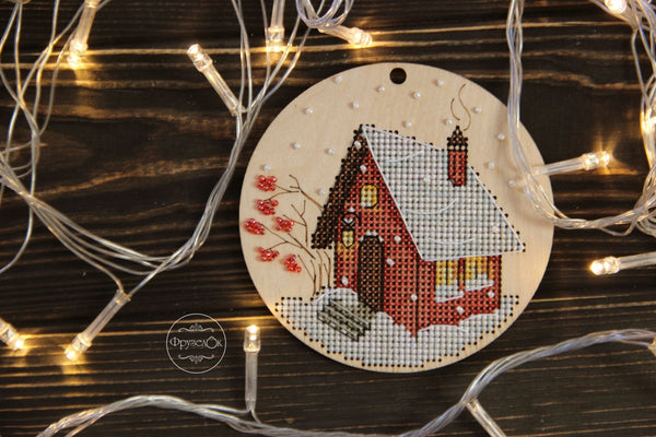 DIY Cross stitch kit on wood 