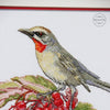 DIY Cross Stitch Kit "Nightingale" 7.9x8.7 in / 20.0x22.0 cm