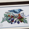 DIY Cross Stitch Kit "Blue Nightingale" 10.6x5.7 in / 27.0x14.5 cm