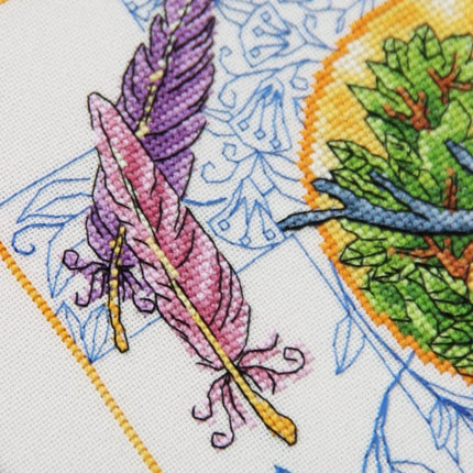 DIY Cross Stitch Kit "Deer" 9.6x14.2 in / 24.5x36.0 cm