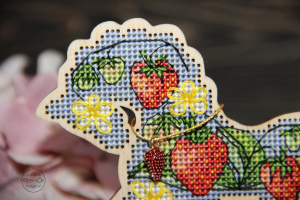 DIY Cross stitch kit on wood 