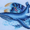 DIY Cross Stitch Kit "Whale" 10.2x7.1 in / 26.0x18.0 cm