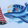 DIY Cross Stitch Kit "Whale" 10.2x7.1 in / 26.0x18.0 cm