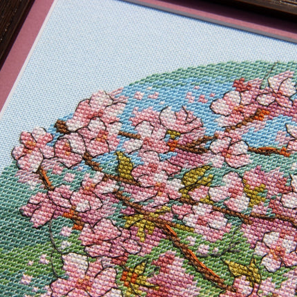 DIY Cross Stitch Kit "Ducks" 8.7x9.1 in / 22.0x23.0 cm