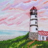 DIY Cross Stitch Kit "Lighthouse" 9.1x9.8 in / 23.0x25.0 cm