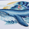 DIY Cross Stitch Kit "Whale" 10.2x7.1 in / 26.0x18.0 cm