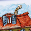 DIY Cross Stitch Kit "Snail with a house" 12.6x8.7 in / 32.0x22.0 cm