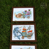 DIY Cross Stitch Kit "Snail with a house" 12.6x8.7 in / 32.0x22.0 cm