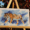 DIY Cross Stitch Kit "Tiger" 11.4x6.7 in / 29.0x17.0 cm