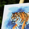 DIY Cross Stitch Kit "Tiger" 11.4x6.7 in / 29.0x17.0 cm