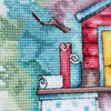 DIY Cross Stitch Kit "House of the needlewoman" 14.6x10.2 in / 37.0x26.0 cm