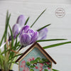 DIY Cross stitch kit on wood "Spring" 2.6x4.1 in / 6.5x10.5 cm