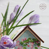 DIY Cross stitch kit on wood "Spring" 2.6x4.1 in / 6.5x10.5 cm
