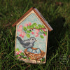 DIY Cross stitch kit on wood "Spring" 2.6x4.1 in / 6.5x10.5 cm