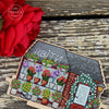 DIY Cross stitch kit on wood "Flower Shop" 4.7x3.0 in / 12.0x7.5 cm