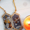 DIY Cross stitch kit on wood "St.Nicholas" 3.9x1.8 in / 10.0x4.5 cm