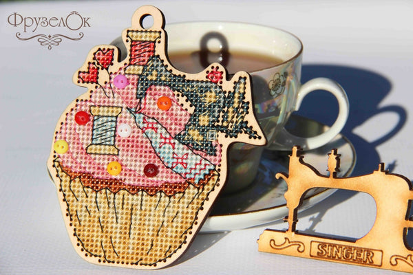 DIY Cross stitch kit on wood 