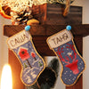 DIY Cross stitch kit on wood "Socks" 3.9x2.0 in / 10.0x5.0 cm