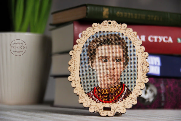 DIY Cross stitch kit on wood 