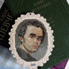 DIY Cross stitch kit on wood "Taras Shevchenko" 5.1x3.9 in / 13.0x10.0 cm