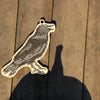 DIY Cross stitch kit on wood "Raven" 4.3x4.3 in / 11.0x11.0 cm