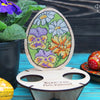 DIY Cross stitch kit on wood "Easter Egg with a stand" 3.0x3.7 in / 7.5x9.5 cm