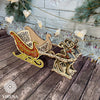 DIY Christmas sleigh kit "Christmas reindeer on sleigh"