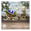 DIY Christmas sleigh kit "Christmas reindeer on sleigh"