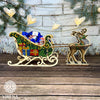 DIY Christmas sleigh kit "Christmas reindeer on sleigh"