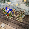 DIY Christmas sleigh kit "Christmas reindeer on sleigh"