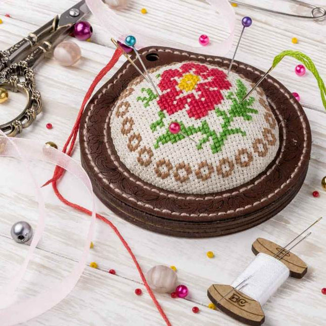 Craft kit for creating a pin cushion