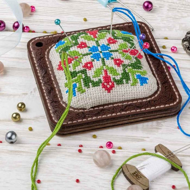 Craft kit for creating a pin cushion