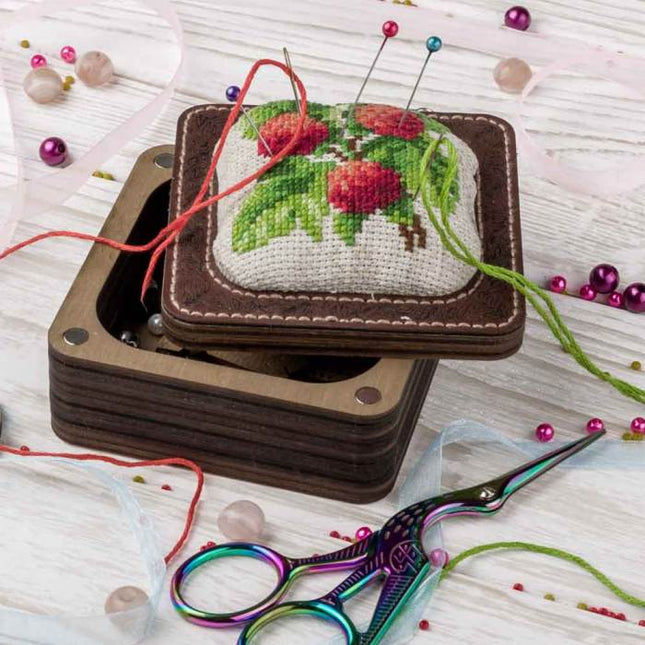 Craft kit for creating a pin cushion