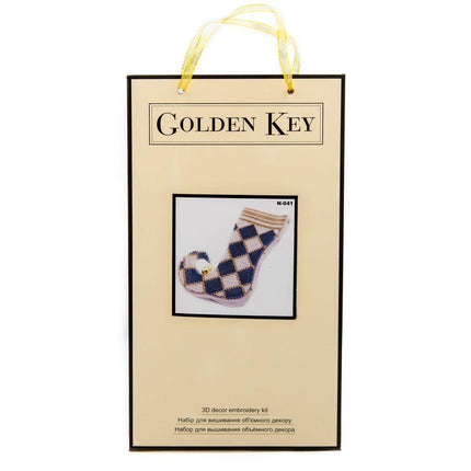 3D Christmas tree toy "Christmas Stocking", DIY Embroidery kit, Christmas decor, Christmas gifts