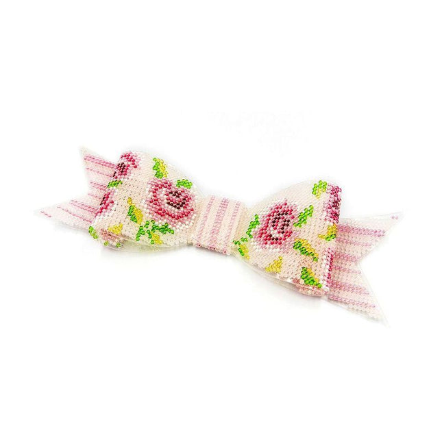 3D Christmas tree toy "Bow", DIY Embroidery kit, Christmas decor, Christmas gifts